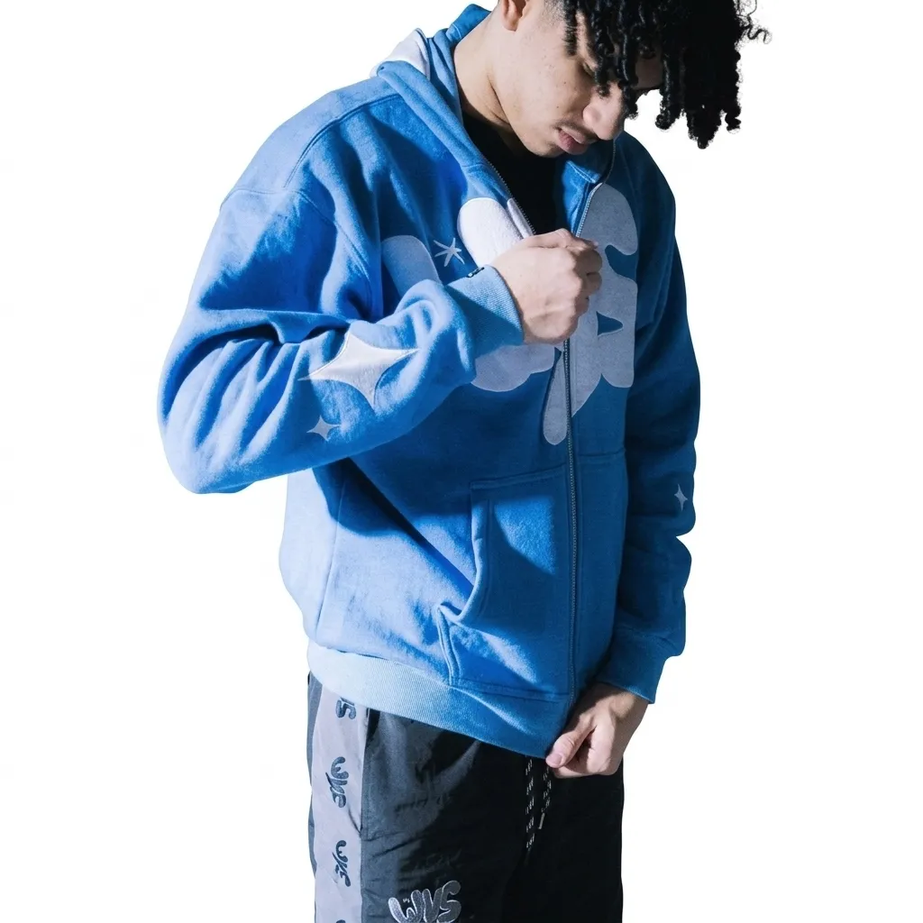 Custom hoodie modeled
